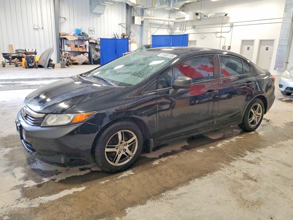2012 Honda VIN 2HGFB2F47CH119126 COPART salvage auction — SIDE, On - Permit No Brand - Unfit, sold $600 on 2026-07-02 (photo 1)