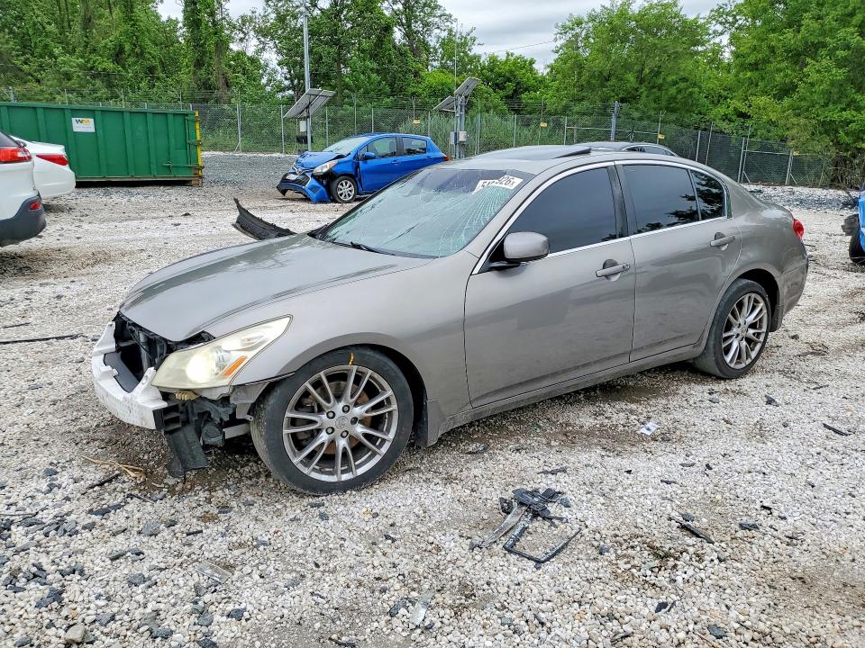 2008 Infiniti G35 VIN JNKBV61E28M202171 COPART salvage auction — FRONT END, Md - Cert Of Salvage > 75% Damage, sold $400 on 2026-07-07 (photo 1)
