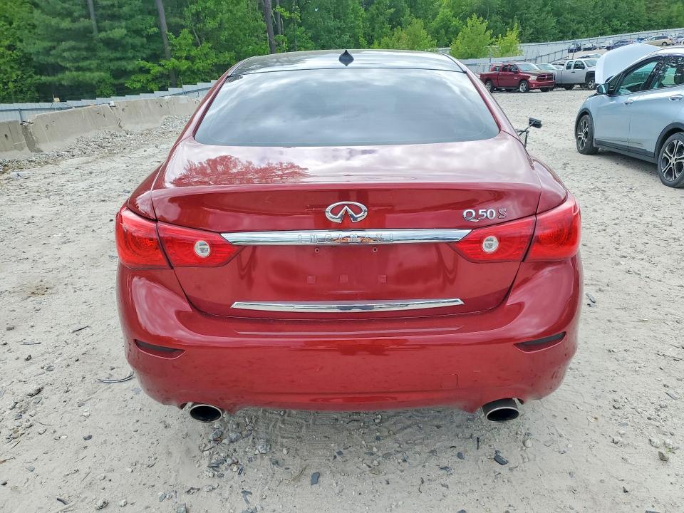 2014 Infiniti VIN JN1BV7AR6EM682918 COPART salvage auction — FRONT END, Ma - Cert Of Title-Reconstrctd Coll, sold $1,300 on 2026-07-22 (photo 6)