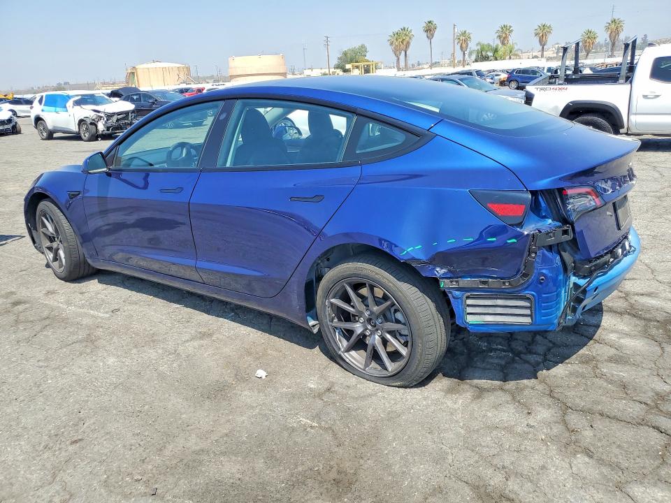 2023 Tesla VIN 5YJ3E1EB5PF704088 COPART salvage auction — REAR END, Ca - Salvage Certificate, sold $10,200 on 2026-07-13 (photo 2)