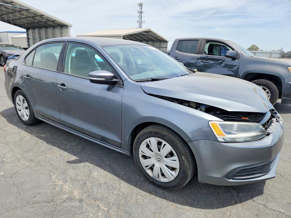 2014 Volkswagen Jetta VIN 3VWD17AJ5EM249927 COPART salvage auction — FRONT END, Ca - Salvage Certificate, sold $225 on 2026-07-23 (photo 4)