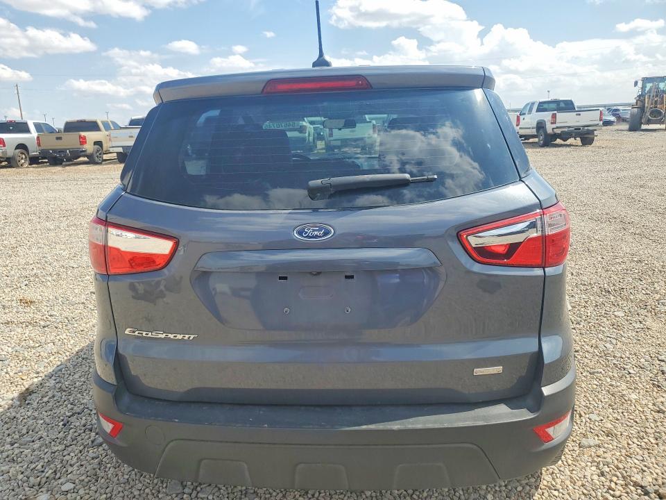 2020 Ford Ecosport VIN MAJ3S2FEXLC337418 COPART salvage auction — FRONT END, Tx - Salvage Vehicle Title, sold $1,250 on 2026-07-14 (photo 6)