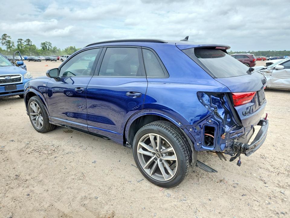 2025 Audi Q3 VIN WA1DECF32S1034017 COPART salvage auction — REAR END, Tx - Salvage Vehicle Title, sold $17,900 on 2026-07-02 (photo 2)