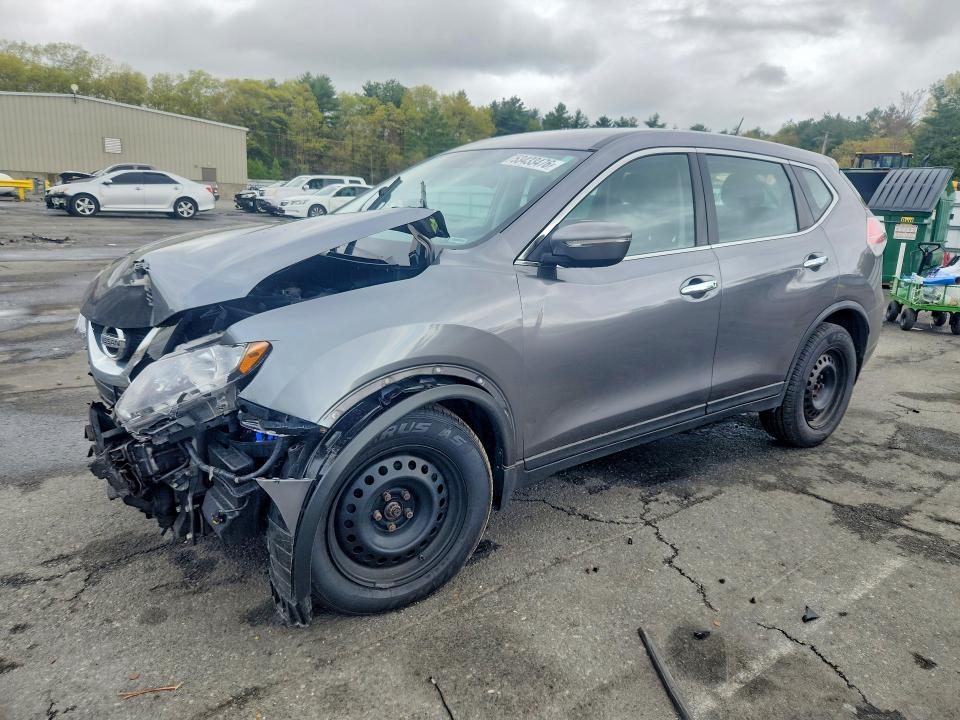 2015 Nissan Rogue VIN KNMAT2MV0FP564941 COPART salvage auction — FRONT END, Id - Salvage Certificate Of Title, sold $450 on 2026-07-21 (photo 1)