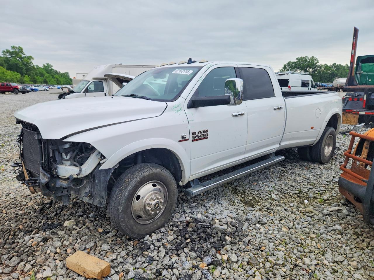 2018 Ram 3500 VIN 3C63RRJL7JG410329 COPART salvage auction — Front End, AL - CERT OF TITLE-SALVAGE TITLE, sold $7,200 on 2026-07-02 (photo 1)