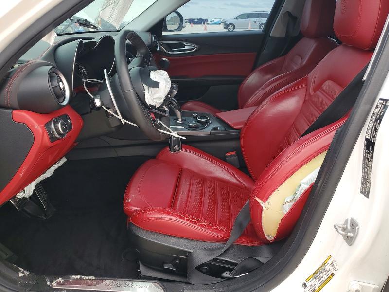 2018 Alfa romeo Giulia VIN ZARFAEEN9J7573650 COPART salvage auction — FRONT END, TX - SALVAGE VEHICLE TITLE, sold $1,550 on 2026-07-16 (photo 7)