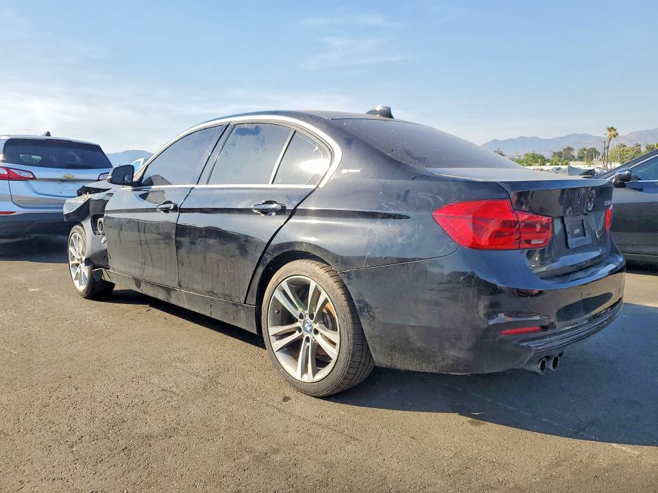 2018 BMW 3 series VIN WBA8E1C55JA756689 COPART salvage auction — FRONT END, Ca - Dis/Dlr/Exp Only Clean Title, sold $875 on 2026-07-22 (photo 2)