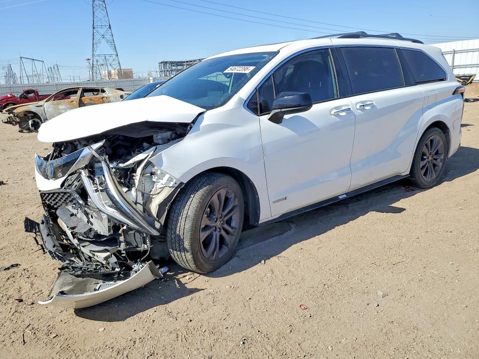 2021 Toyota Sienna VIN 5TDDRKEC0MS061793 COPART salvage auction — FRONT END, Ca - Salvage Certificate, sold $13,200 on 2026-07-06 (photo 1)