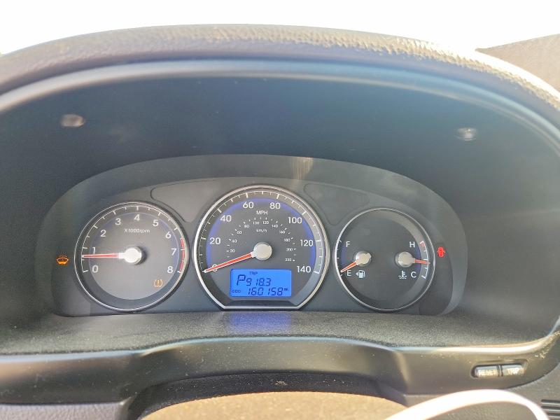2010 Hyundai Santa fe VIN 5NMSGDAB6AH416566 COPART salvage auction — FRONT END, CT - CERT OF TITLE-SALVAGE, sold $900 on 2026-07-02 (photo 9)