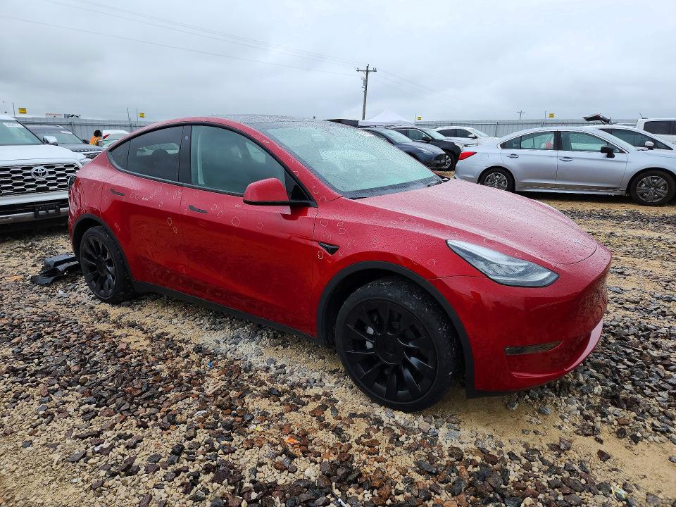 2023 Tesla VIN 7SAYGDEE3PA079797 COPART salvage auction — HAIL, Mo - Salvage Certificate Of Title, sold $17,100 on 2026-07-27 (photo 4)
