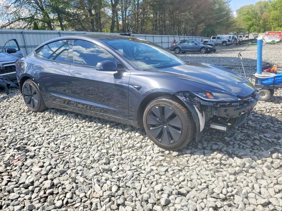 2024 Tesla VIN 5YJ3E1EB3RF801146 COPART salvage auction — ROLLOVER, Nj - Cert Of Title-Salvage, sold $14,100 on 2026-07-13 (photo 4)
