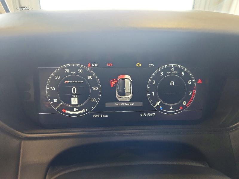 2018 Land rover RANGE ROVER VIN SALYM2RX4JA741906 COPART salvage auction — WATER/FLOOD, Wi - Certificate Of Title, sold $6,600 on 2026-07-06 (photo 9)