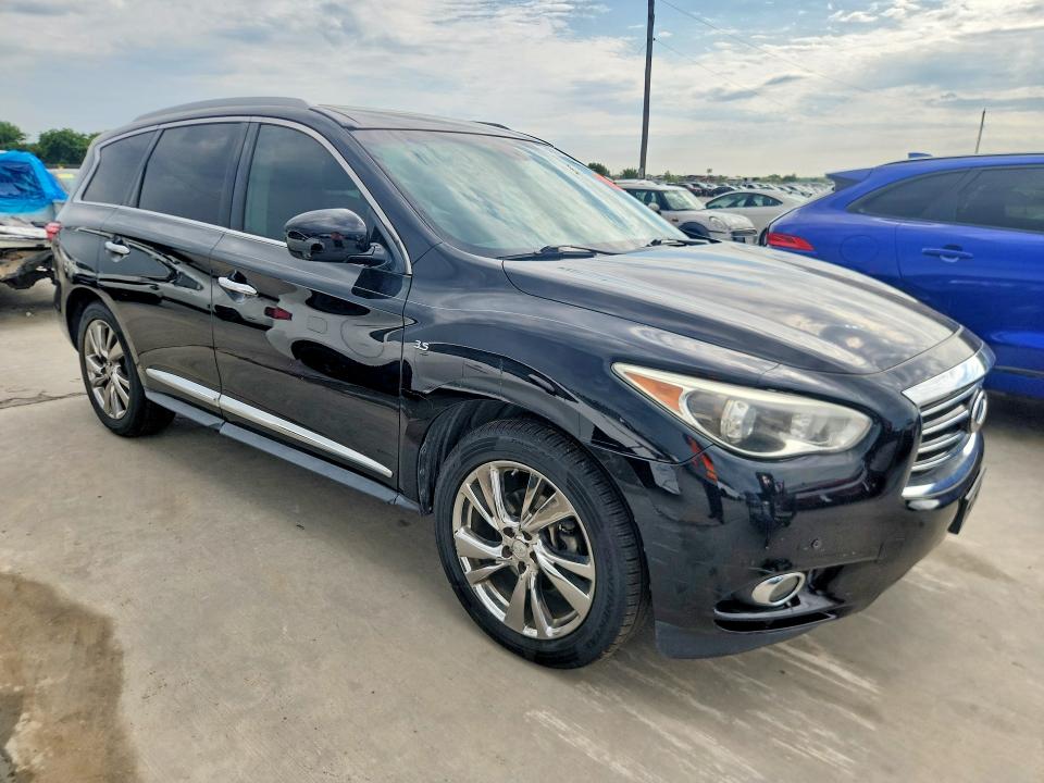 2015 Infiniti Qx60 VIN 5N1AL0MMXFC507385 COPART salvage auction — WATER/FLOOD, Tx - Salvage Title-Flood Damage, sold $925 on 2026-07-02 (photo 4)