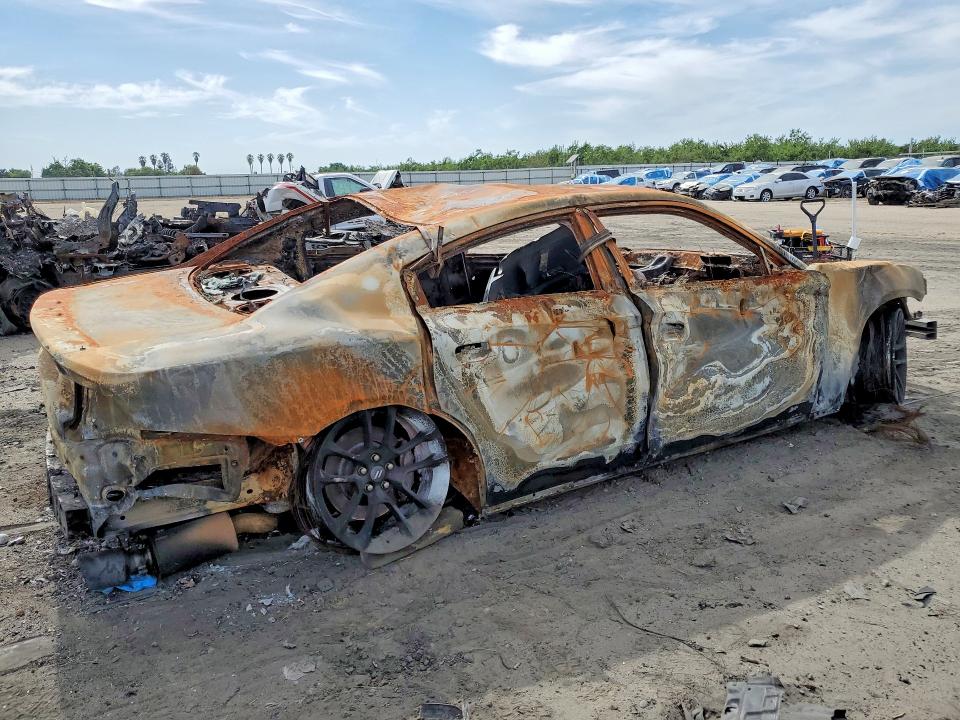 2022 Dodge Charger VIN 2C3CDXGJ2NH147386 COPART salvage auction — BURN, Ca - Non-Repairable Vehicle Cert, sold $60 on 2026-07-02 (photo 3)