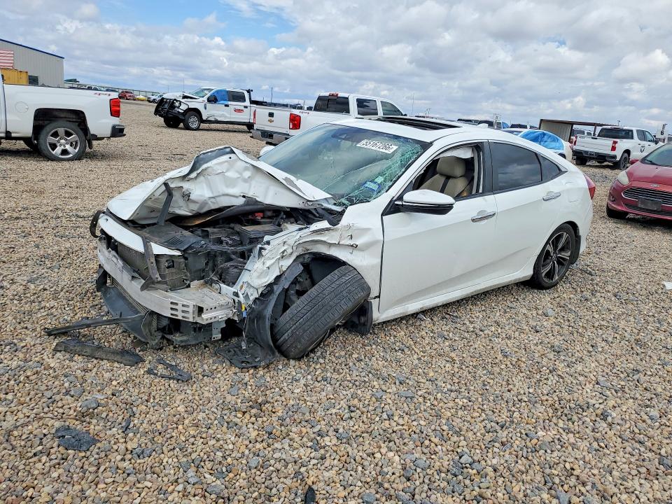 2018 Honda Civic VIN JHMFC1F95JX022807 COPART salvage auction — FRONT END, Tx - Salvage Vehicle Title, sold $1,650 on 2026-07-14 (photo 1)