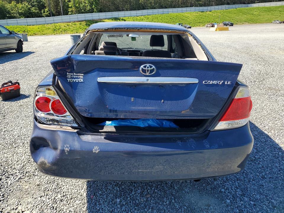 2005 Toyota Camry VIN 4T1BE30K25U099137 COPART salvage auction — REAR END, Nc - Salvage Certificate Of Title, sold $625 on 2026-07-02 (photo 6)