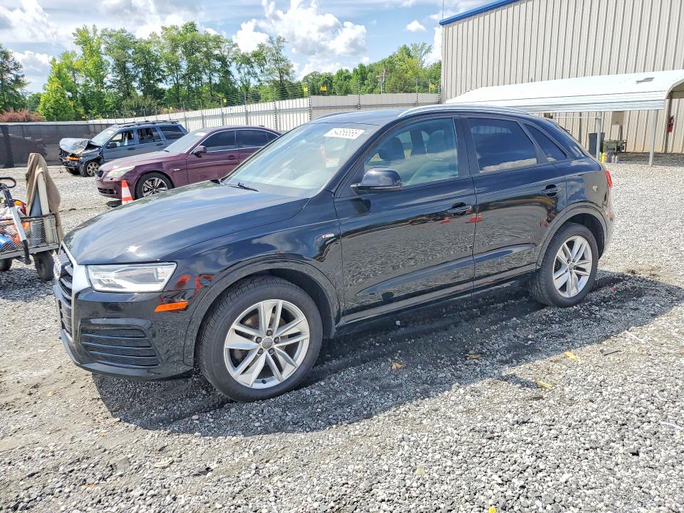 2018 Audi Q3 VIN WA1ECCFS7JR018364 COPART salvage auction — ENGINE BURN, Sc - Cert Of Title-Salvage Fire, sold $2,900 on 2026-07-29 (photo 1)