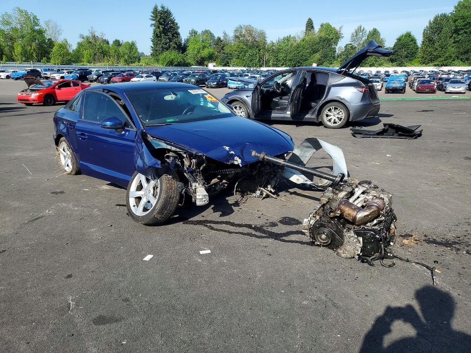 2015 Audi A3 VIN WAUBFHFFXF1067447 COPART salvage auction — FRONT END, Or - Salvage Title Certificate, sold $100 on 2026-07-27 (photo 4)