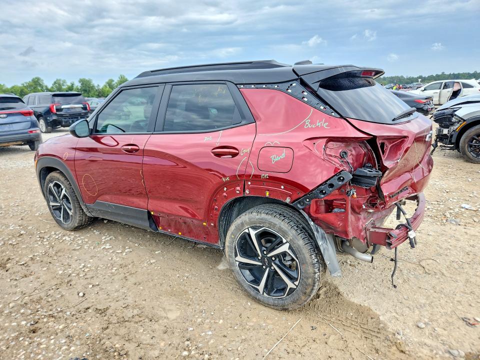 2022 Chevrolet Trailblazer VIN KL79MTSL5NB097418 COPART salvage auction — REAR END, Tx - Salvage Vehicle Title, sold $4,050 on 2026-07-21 (photo 2)
