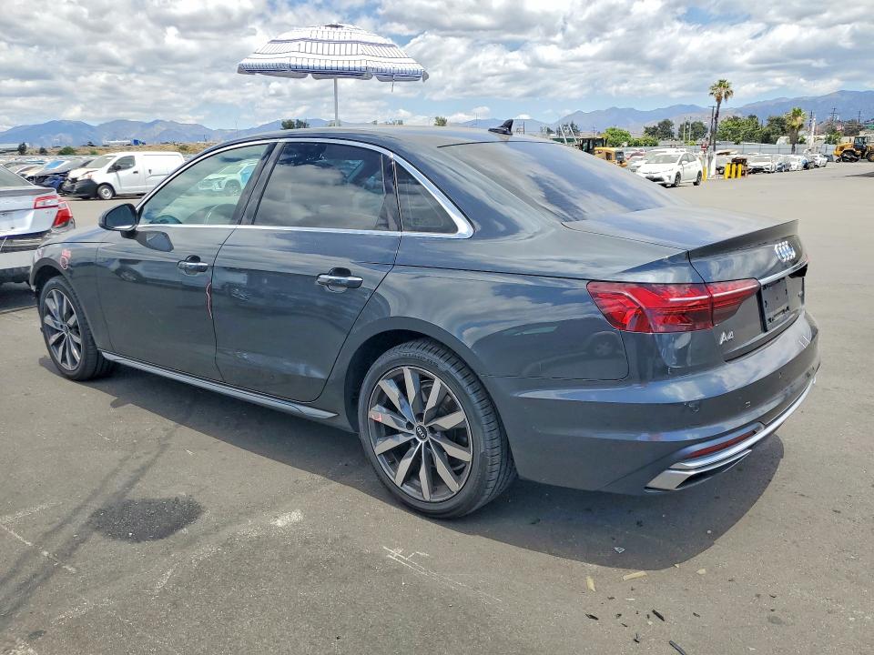 2021 Audi A4 VIN WAUABAF40MA055835 COPART salvage auction — FRONT END, Ca - Salvage Certificate, sold $8,800 on 2026-07-22 (photo 2)