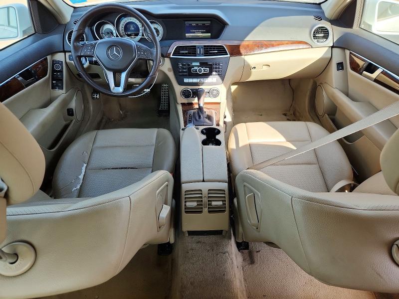 2013 Mercedes-benz C-klasse VIN WDDGF8AB2DR255798 COPART salvage auction — FRONT END, Il - Salvage Certificate, sold $1,850 on 2026-07-07 (photo 8)