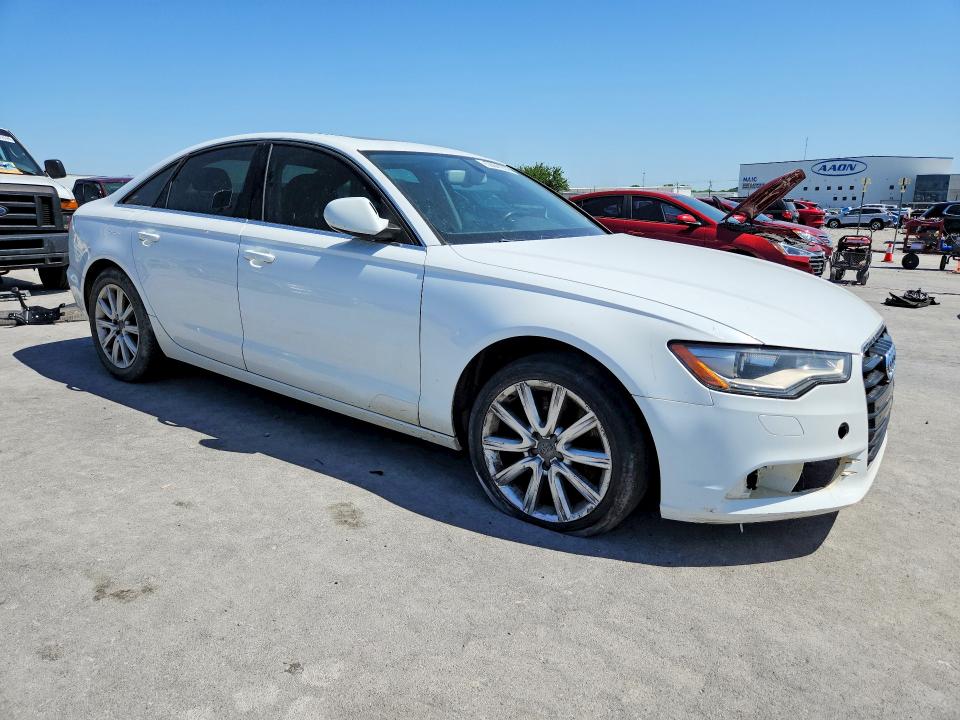 2014 Audi A6 VIN WAUCFAFC7EN059976 COPART salvage auction — MECHANICAL, Ok - Certificate Of Title, sold $1,250 on 2026-07-10 (photo 4)