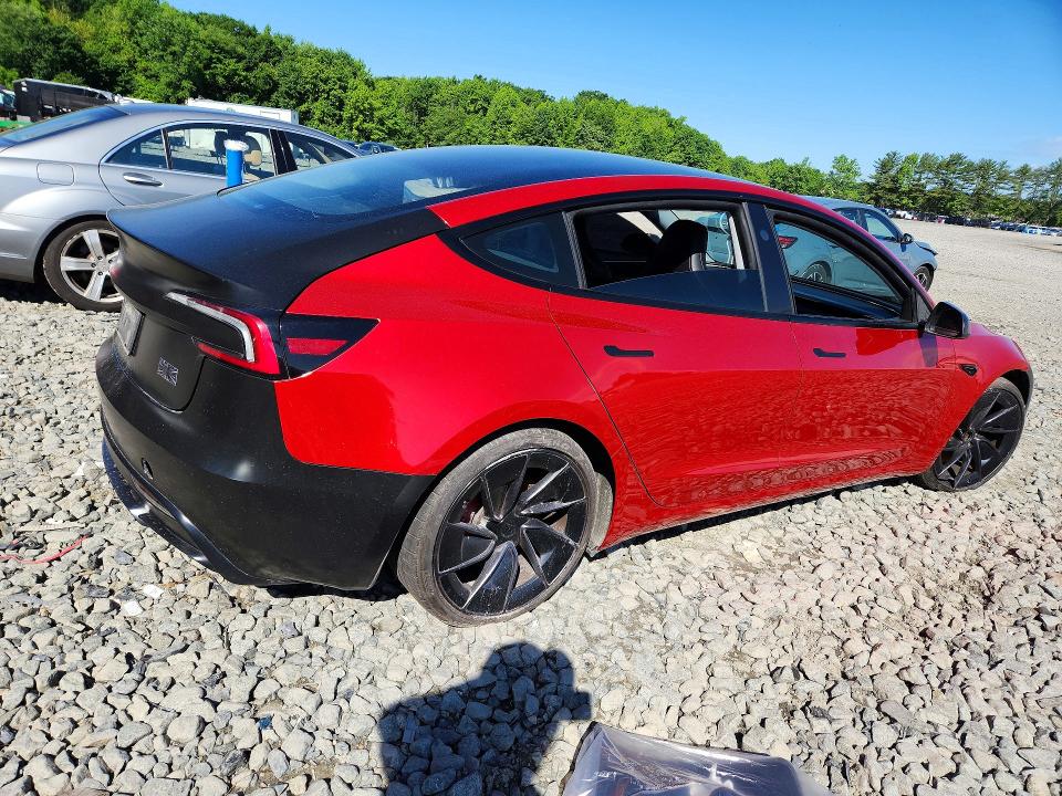 2024 Tesla Model 3 VIN 5YJ3E1ETXRF866035 COPART salvage auction — FRONT END, Nj - Cert Of Title-Salvage, sold $14,700 on 2026-07-13 (photo 3)