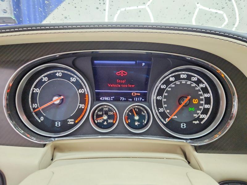 2014 Bentley Continental VIN SCBFC7ZA6EC087255 COPART salvage auction — FRONT END, TX - CERTIFICATE OF TITLE (P), sold $20,200 on 2026-07-31 (photo 9)