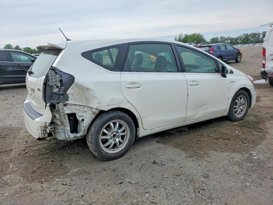 2013 Toyota Prius v VIN JTDZN3EU6D3204697 COPART salvage auction — REAR END, Pa - Certificate Of Salvage, sold $2,350 on 2026-07-29 (photo 3)