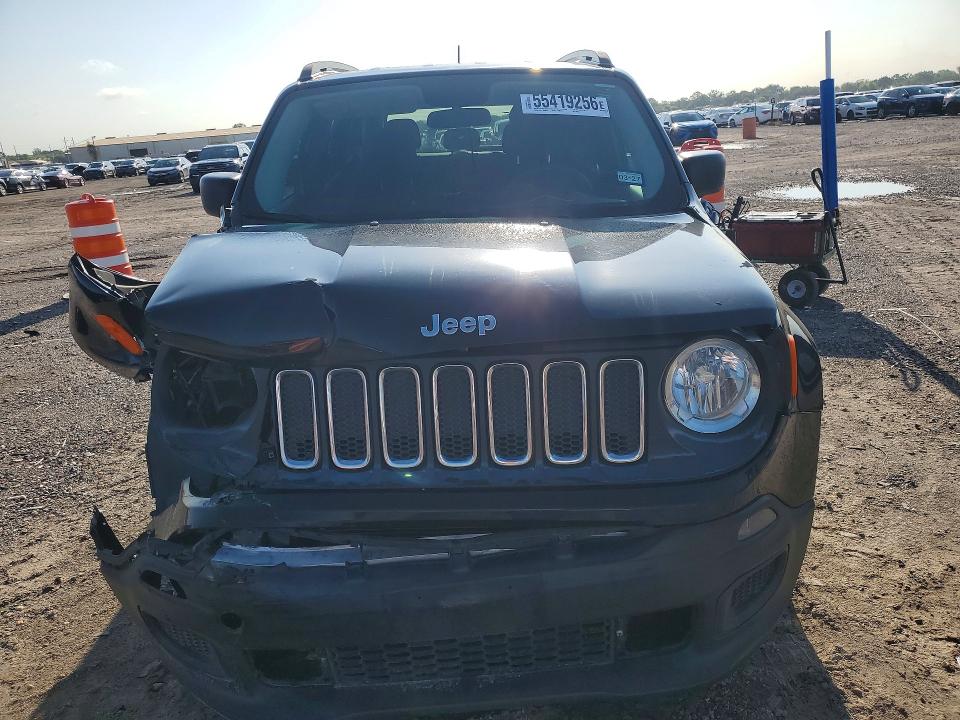 2017 Jeep Renegade VIN ZACCJAAB5HPG06528 COPART salvage auction — FRONT END, Tx - Salvage Vehicle Title, sold $1,150 on 2026-07-13 (photo 5)