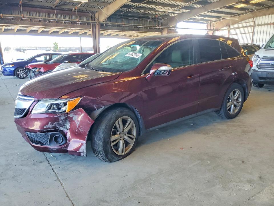 2013 Acura Rdx VIN 5J8TB3H31DL004488 COPART salvage auction — FRONT END, Ca - Salvage Certificate, sold $725 on 2026-07-09 (photo 1)
