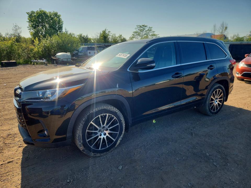 2018 Toyota Highlander VIN 5TDJZRFH7JS900436 COPART salvage auction — HAIL, Oh - Cert Of Title-Salvage, sold $11,200 on 2026-07-06 (photo 1)