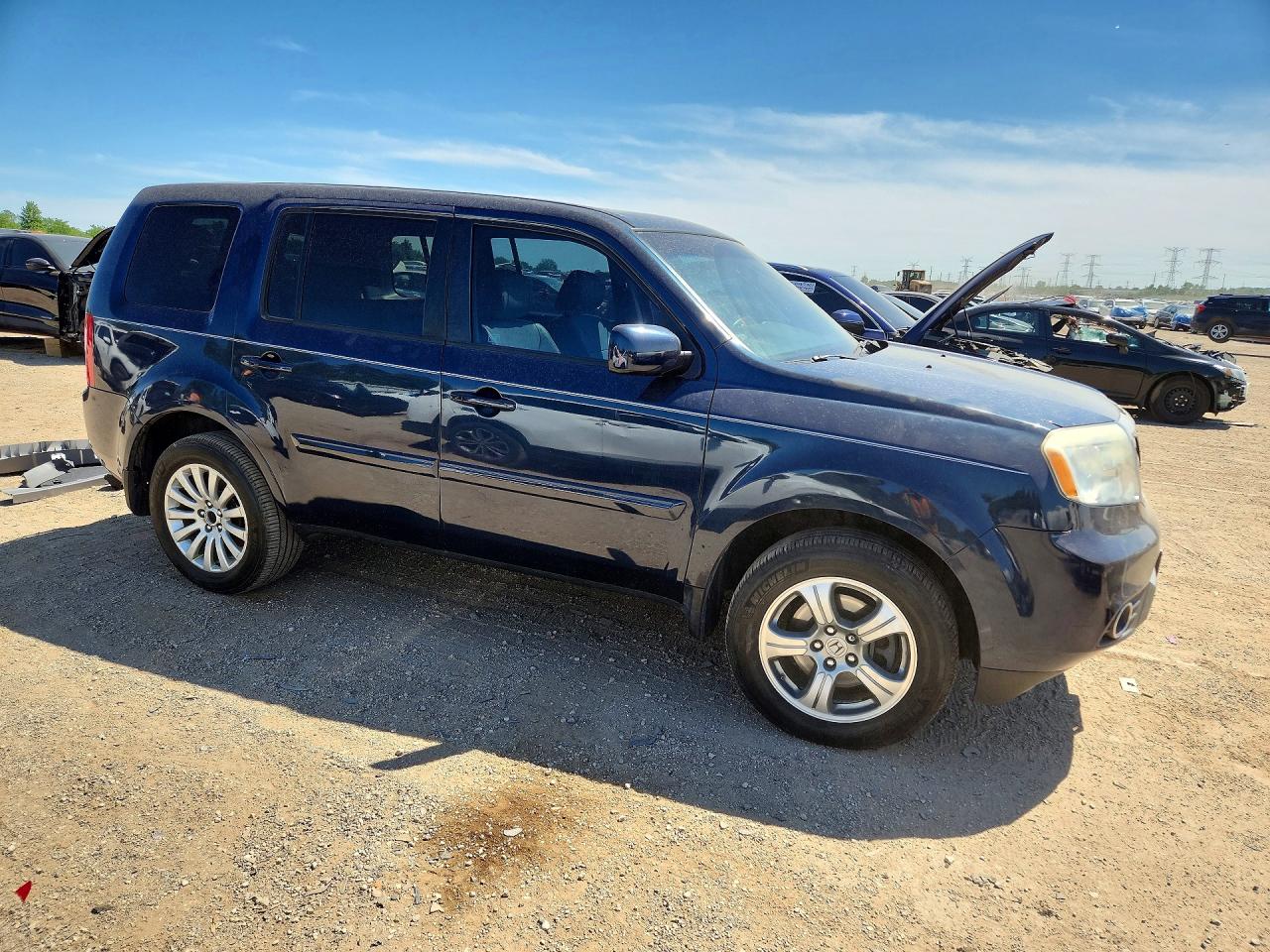 2012 Honda Pilot VIN 5FNYF3H55CB022231 COPART salvage auction — Rear End, IL - SALVAGE CERTIFICATE, sold $1,000 on 2026-07-02 (photo 4)