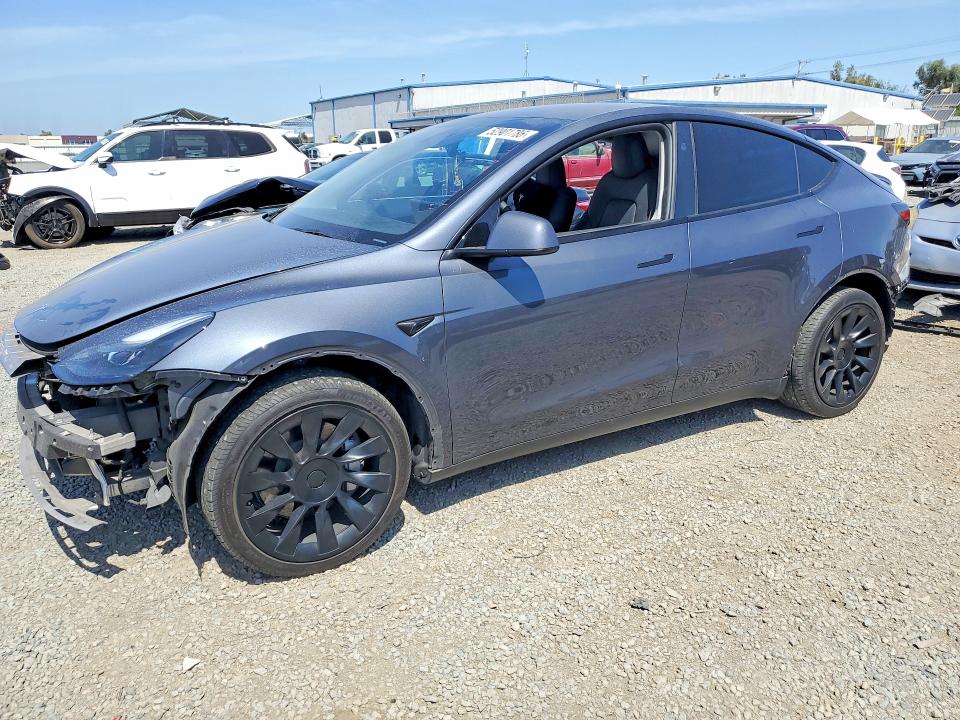 2023 Tesla Model y VIN 7SAYGDEE2PA196481 COPART salvage auction — SIDE, CA - SALVAGE CERTIFICATE, sold $5,900 on 2026-07-28 (photo 1)