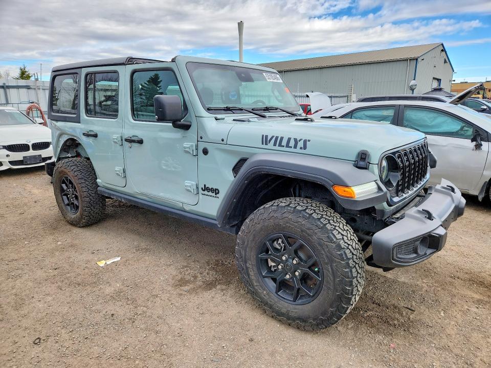2024 Jeep Wrangler / VIN 1C4PJXDN2RW159994 COPART salvage auction — REAR END, Qc - Gravement Accidente (P), sold $22,800 on 2026-07-21 (photo 4)