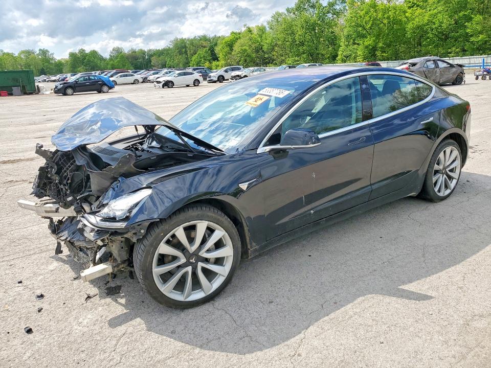 2018 Tesla Model 3 VIN 5YJ3E1EB4JF184859 COPART salvage auction — FRONT END, Pa - Certificate Of Salvage, sold $1,200 on 2026-07-23 (photo 1)