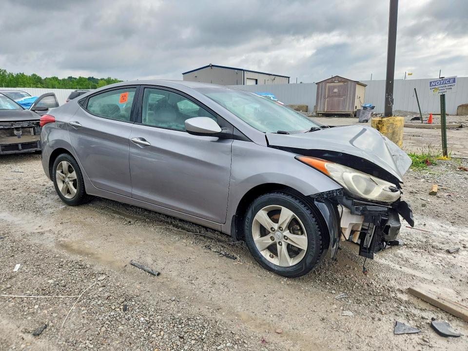 2013 Hyundai Elantra VIN KMHDH4AE7DU936882 COPART salvage auction — FRONT END, Ky - Bill Of Sale/Part Only/No Titl, sold $425 on 2026-07-09 (photo 4)