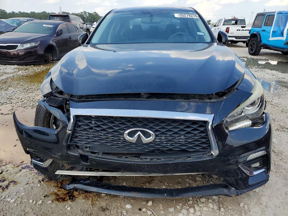 2018 Infiniti Q50 VIN JN1EV7APXJM590359 COPART salvage auction — FRONT END, Tx - Salvage Vehicle Title, sold $1,750 on 2026-07-10 (photo 5)