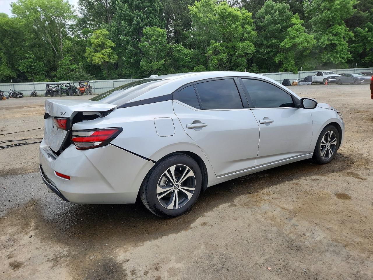 2021 Nissan Sentra VIN 3N1AB8CVXMY223522 COPART salvage auction — Rear End, LA - CERT OF TITLE-SALVAGE, sold $3,300 on 2026-07-09 (photo 3)