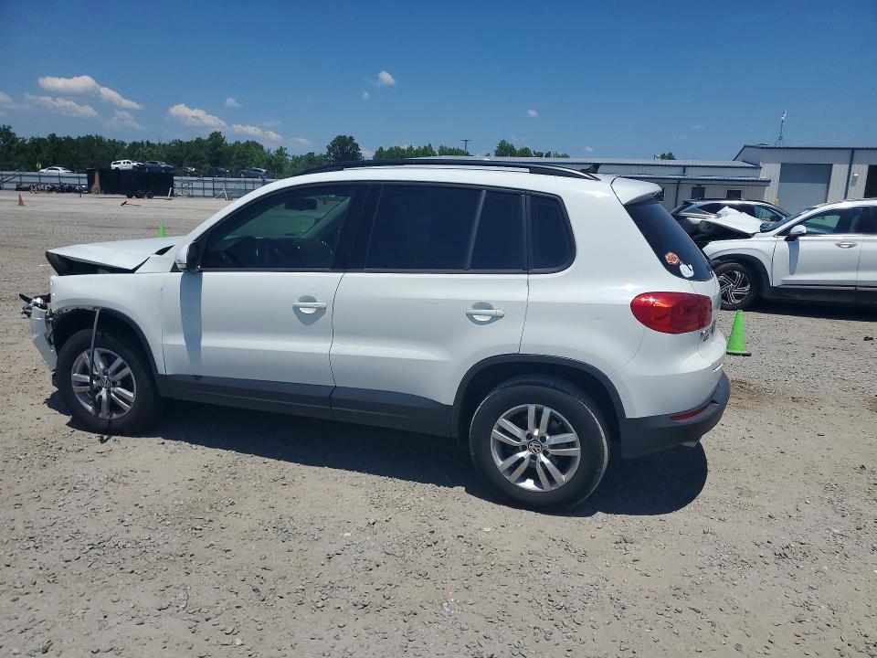 2017 Volkswagen Tiguan VIN WVGAV7AX2HW512566 COPART salvage auction — FRONT END, Nc - Salvage Certificate Of Title, sold $1,050 on 2026-07-06 (photo 2)