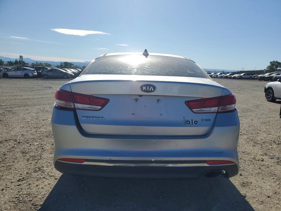 2016 Kia Optima VIN 5XXGT4L19GG011296 COPART salvage auction — REAR END, CA - SALVAGE CERTIFICATE, sold $1,150 on 2026-07-17 (photo 6)