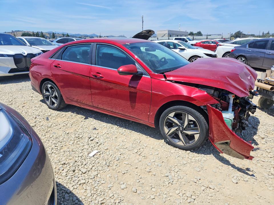 2023 Hyundai Elantra VIN KMHLN4AJ5PU092167 COPART salvage auction — FRONT END, CA - SALVAGE CERTIFICATE, sold $3,350 on 2026-07-14 (photo 4)