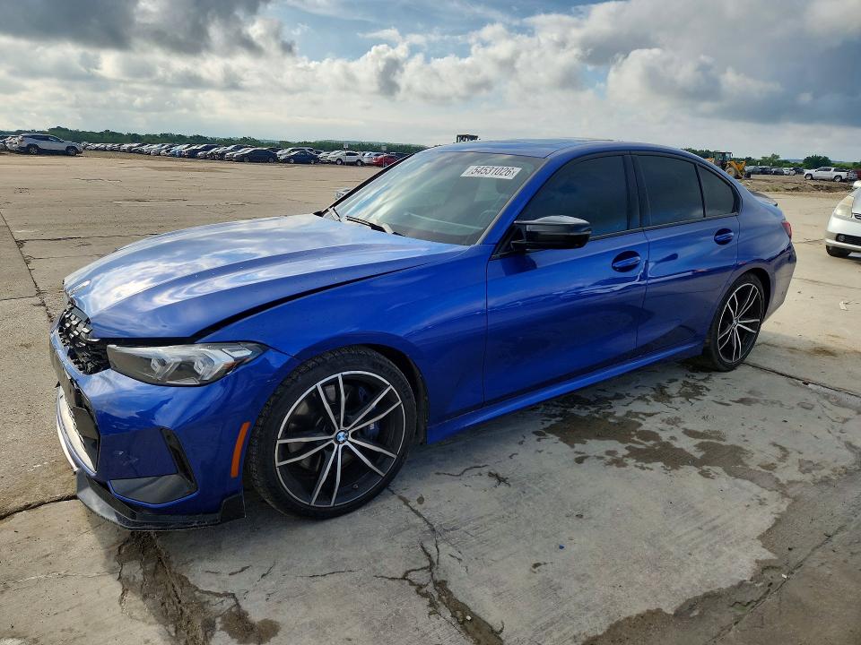 2023 BMW M3 VIN 3MW49FS09P8D54524 COPART salvage auction — FRONT END, TX - CERTIFICATE OF TITLE, sold $13,200 on 2026-07-23 (photo 1)