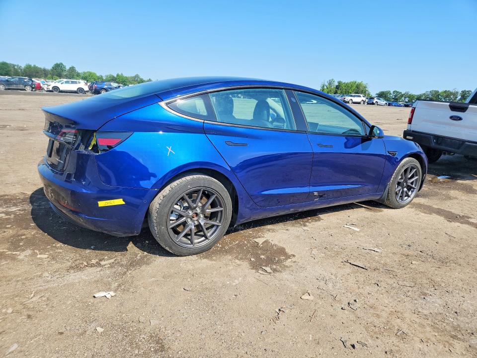 2022 Tesla Model 3 VIN 5YJ3E1EB2NF326373 COPART salvage auction — REAR END, Va - Cert Of Title - Salvage, sold $12,600 on 2026-07-08 (photo 3)