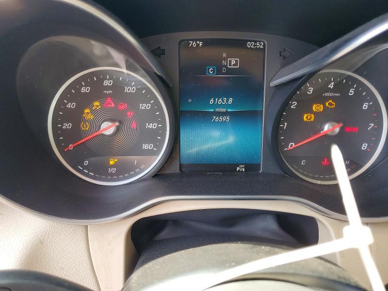 2021 Mercedes-benz Glc VIN W1N0G8DB0MV267873 COPART salvage auction — FRONT END, Ca - Salvage Certificate, sold $4,350 on 2026-07-08 (photo 9)