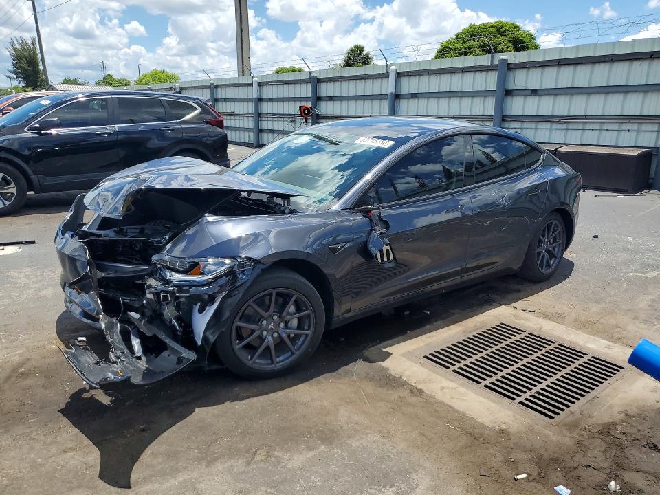 2026 Tesla VIN 5YJ3E1EA1TF160870 COPART salvage auction — FRONT END, Fl - Cert Of Title Slvg Rebuildable, sold $11,200 on 2026-07-29 (photo 1)