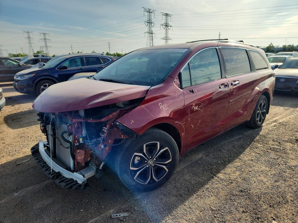 2025 Toyota Sienna VIN 5TDESKFC8SS162780 — COPART salvage auction photo