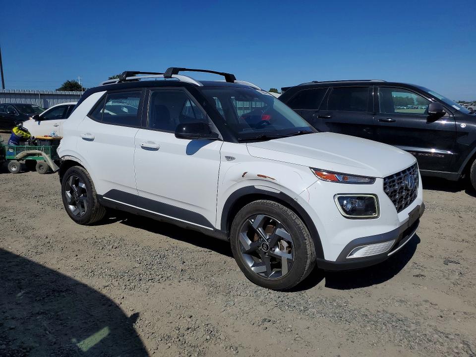 2022 Hyundai Venue VIN KMHRC8A33NU135510 COPART salvage auction — REAR END, Ca - Salvage Certificate, sold $3,150 on 2026-07-16 (photo 4)
