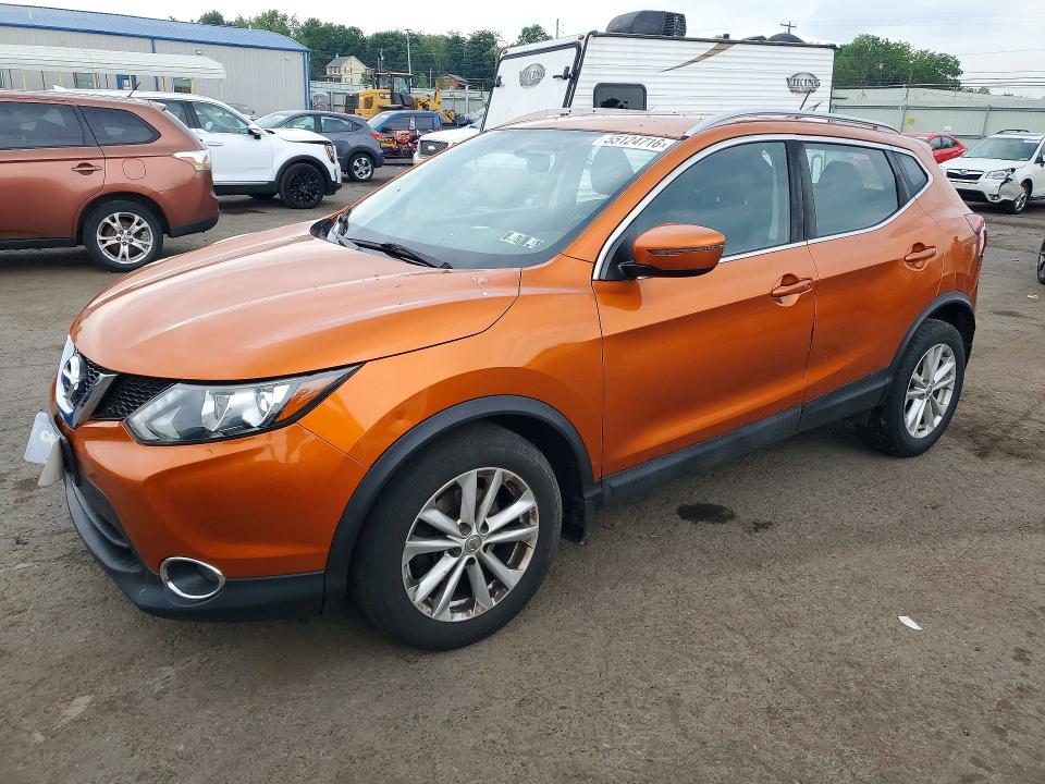 2017 Nissan Rogue VIN JN1BJ1CR3HW123650 COPART salvage auction — FRONT END, Pa - Certificate Of Salvage, sold $1,350 on 2026-07-14 (photo 1)