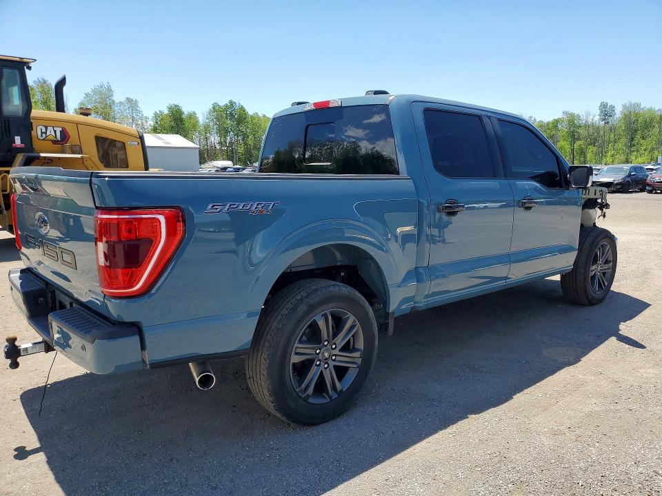 2023 Ford F-150 lightning VIN 1FTFW1E81PKF24415 COPART salvage auction — FRONT END, On - Permit Salvage, sold $18,300 on 2026-07-02 (photo 3)